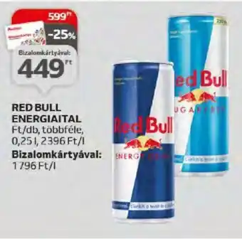Auchan RED BULL ENERGIAITAL 0,25 l ajánlat