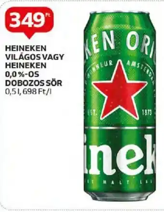 Auchan HEINEKEN VILÁGOS stb. 0,5 l ajánlat