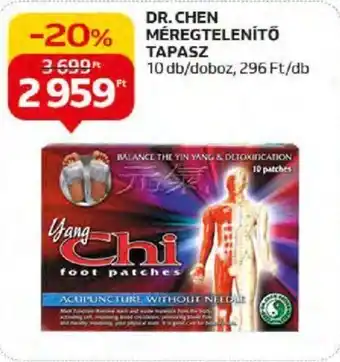 DR CHEN MÉREGTELENÍTŐ TAPASZ