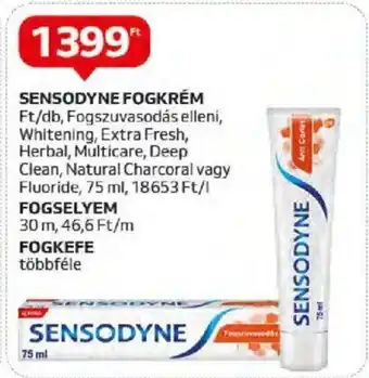 Auchan SENSODYNE FOGKRÉM 75ml ajánlat