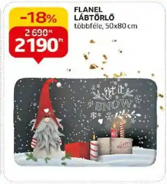 FLANEL LÁBTÖRLŐ