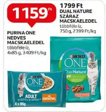 Auchan PURINA ONE NEDVES MACSKAELEDEL 340g ajánlat