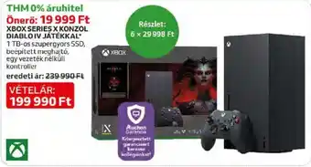 Auchan XBOX SERIES X KONZOL DIABLO IV JÁTÉKKAL ajánlat