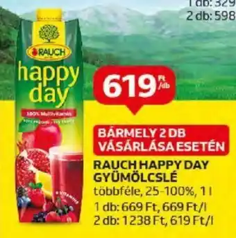 Auchan RAUCH HAPPY DAY GYÜMÖLCSLÉ 1l ajánlat