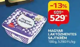 Auchan MAGYAR LAKTÓZMENTES SAJTKRÉM 100g ajánlat
