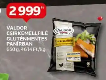 Auchan VALDOR CSIRKEMELLFILÉ GLUTÉNMENTES PANÍRBAN 650 g ajánlat