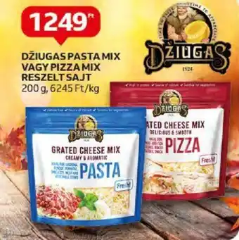 Auchan DŽIUGAS PASTA MIX VAGY PIZZA MIX RESZELT SAJT 200 g ajánlat