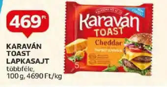 Auchan KARAVÁN TOAST LAPKASAJT 100g ajánlat