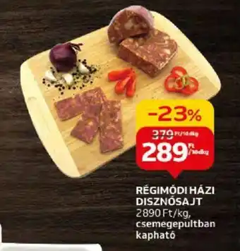 Auchan RÉGIMÓDI HÁZI DISZNÓSAJT 10dkg ajánlat