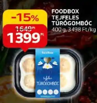 FOODBOX TEJFELES TÚRÓGOMBÓC 400 g