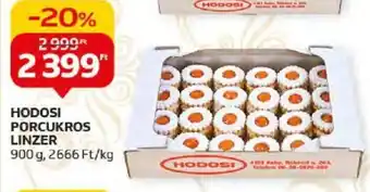 Auchan HODOSI PORCUKROS LINZER 900g ajánlat