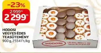Auchan HODOSI VEGYES ÉDES TEASÜTEMÉNY 900 g ajánlat