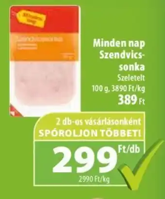 Coop Minden nap Szendvics- sonka 100g ajánlat