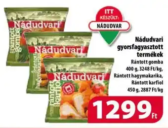 Coop Nádudvari gyorsfagyasztott termékek 400 g ajánlat
