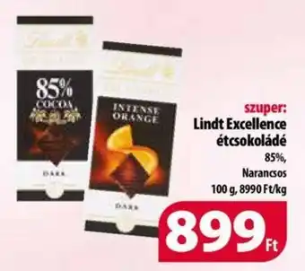 Coop Lindt Excellence étcsokoládé 85% 100g ajánlat