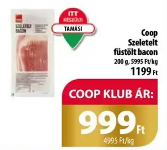 Coop Coop Szeletelt füstölt bacon 200 g ajánlat