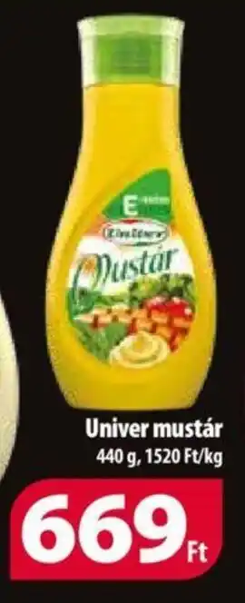 Coop Univer mustár 440 g ajánlat