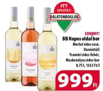 Coop BB Napos oldal bor 0,75l ajánlat