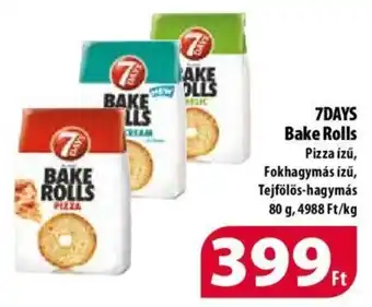 Coop 7DAYS Bake Rolls Pizza ízű 80 g ajánlat