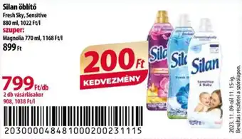 Coop Silan öblítő 880ml, Magnolia 770 ml ajánlat
