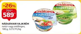 Auchan NÁDUDVARI VAJKRÉM 180 g ajánlat