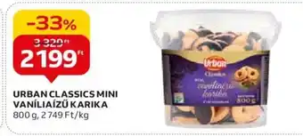 Auchan URBAN CLASSICS MINI VANÍLIAÍZŰ KARIKA 800 g ajánlat