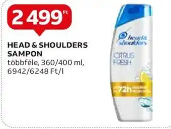 Auchan HEAD & SHOULDERS SAMPON 360 / 400 ml ajánlat