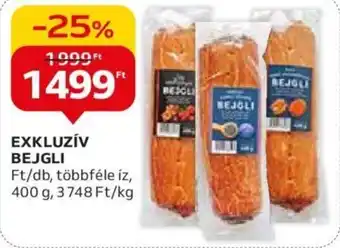 Auchan EXKLUZÍV BEJGLI 400 g ajánlat