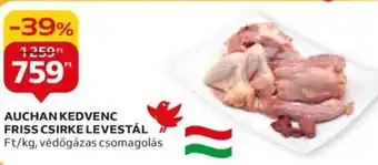 Auchan AUCHAN KEDVENC FRISS CSIRKE LEVESTÁL 1 kg ajánlat