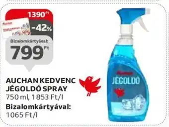 Auchan AUCHAN KEDVENC JÉGOLDÓ SPRAY 750 ml ajánlat