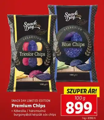 Lidl SNACK DAY LIMITED EDITION Premium Chips 100 g ajánlat
