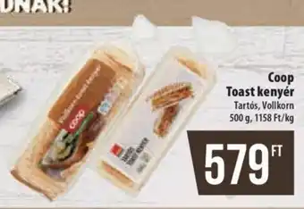 Coop Coop Toast kenyér 500 g ajánlat