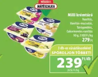 Coop Milli krémtúró 90 g ajánlat