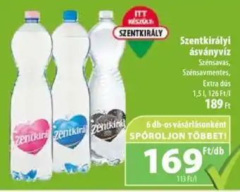 Coop Szentkirályi ásványvíz 1,5 l ajánlat