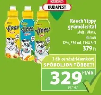 Coop Rauch Yippy gyümölcsital 330 ml ajánlat