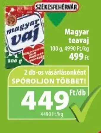 Coop Magyar teavaj 100 g ajánlat