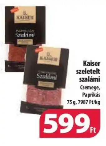 Coop Kaiser szeletelt szalámi 75 g ajánlat