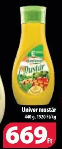 Coop Univer mustár 440 g ajánlat