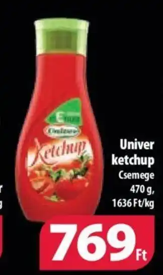 Coop Univer ketchup 470 g ajánlat
