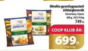 Mirelite gyorsfagyasztott zöldségkeverék 400 g