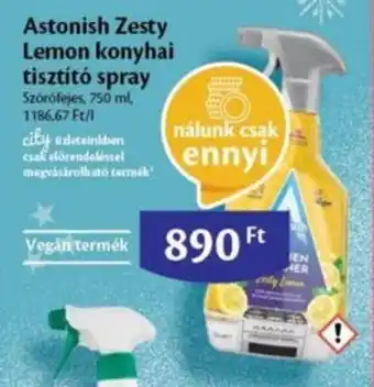 Astonish Zesty Lemon konyhai tisztító spray Szórófejes 750 ml