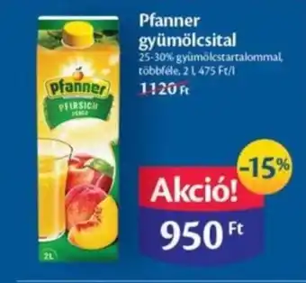 EcoFamily Pfanner gyümölcsital 2l ajánlat