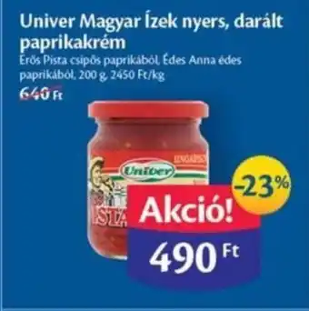 EcoFamily Univer Magyar Ízek nyers darált paprikakrém 200g ajánlat