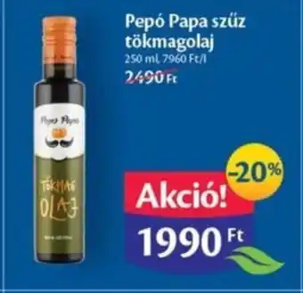 Pepó Papa szűz tökmagolaj 250 ml