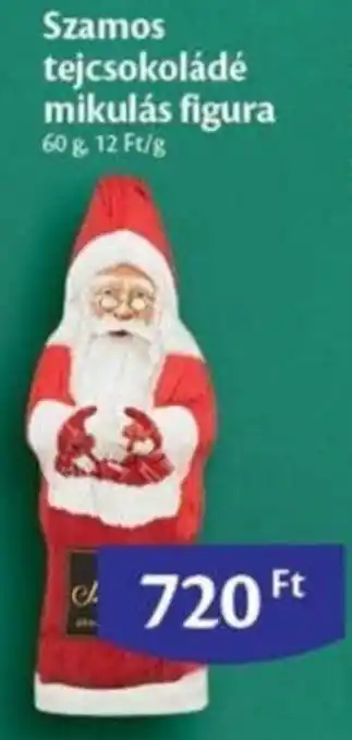 EcoFamily Szamos tejcsokoládé mikulás figura 60 g ajánlat