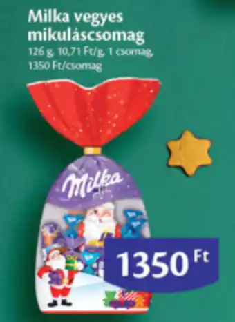 EcoFamily Milka vegyes mikuláscsomag 126 g ajánlat