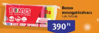 Bonus mosogatószivacs