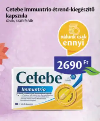 EcoFamily Cetebe Immuntrio étrend kiegészítő kapszula ajánlat