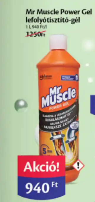 Mr Muscle Power Gel lefolyótisztító gél 1l