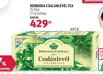 Rossmann HERBÁRIA CSALÁNLEVÉL TEA ajánlat